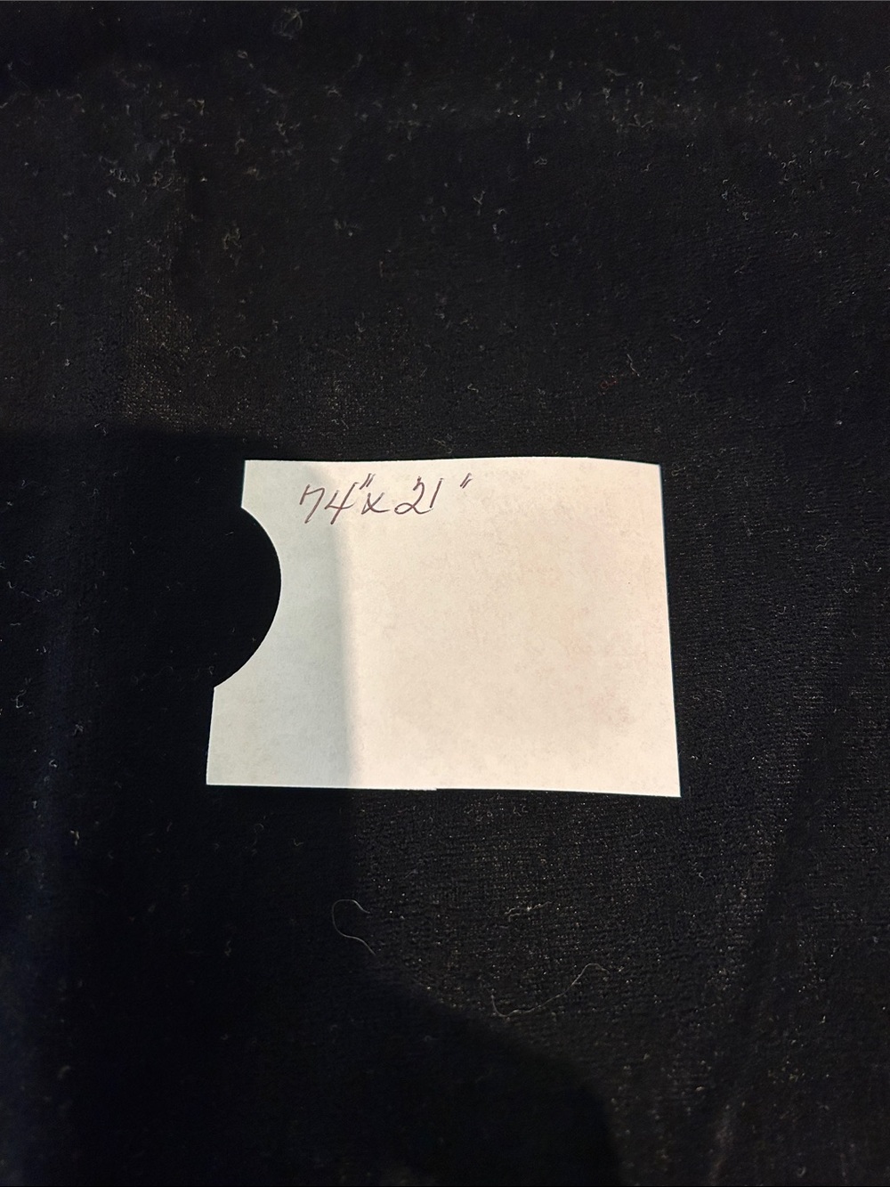 Worthington 74” x 21” Black Satin Lined Velvet Fringe Shawl Wrap - Picture 5 of 5